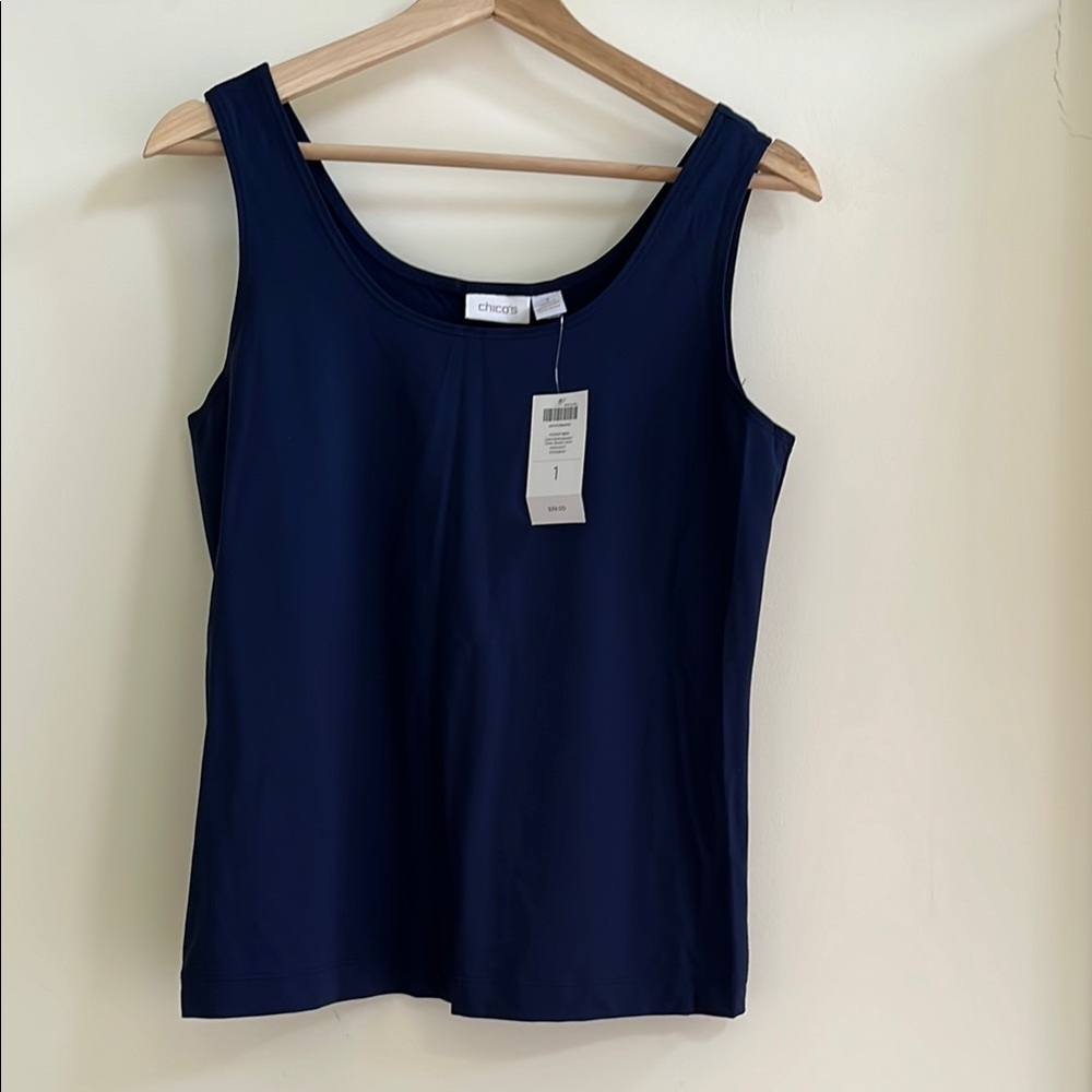 Chico's Navy Blue Tank Top. Size 1.